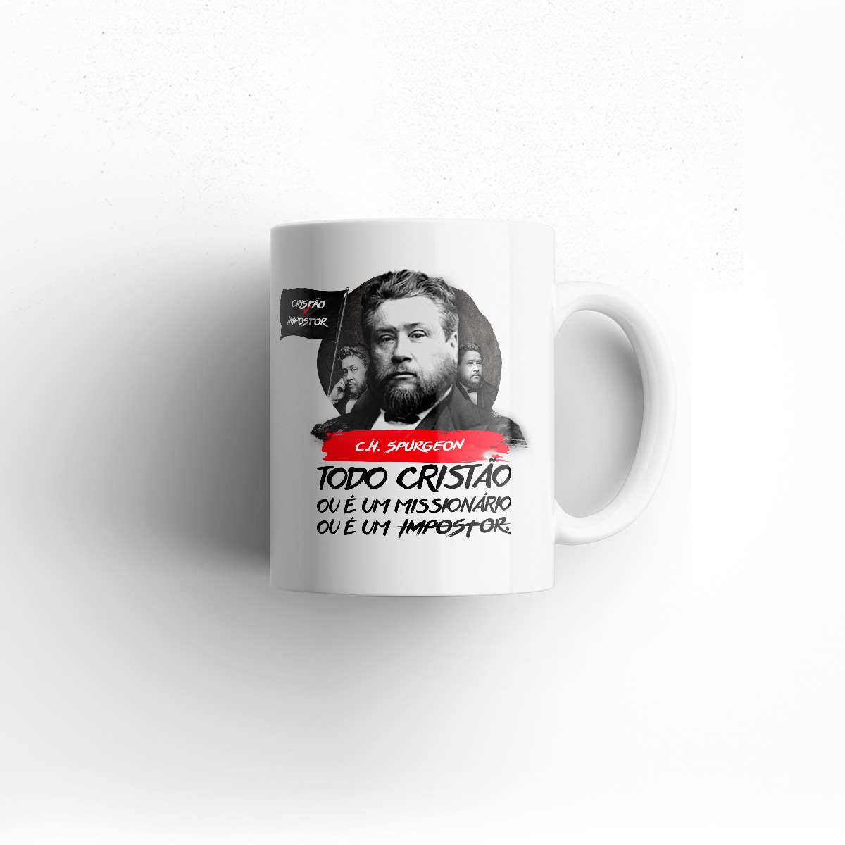 CANECA – COLEÇÃO TEÓLOGOS REFORMADOS – Nº1 C.H. SPURGEON (INTERIOR COLORIDO)