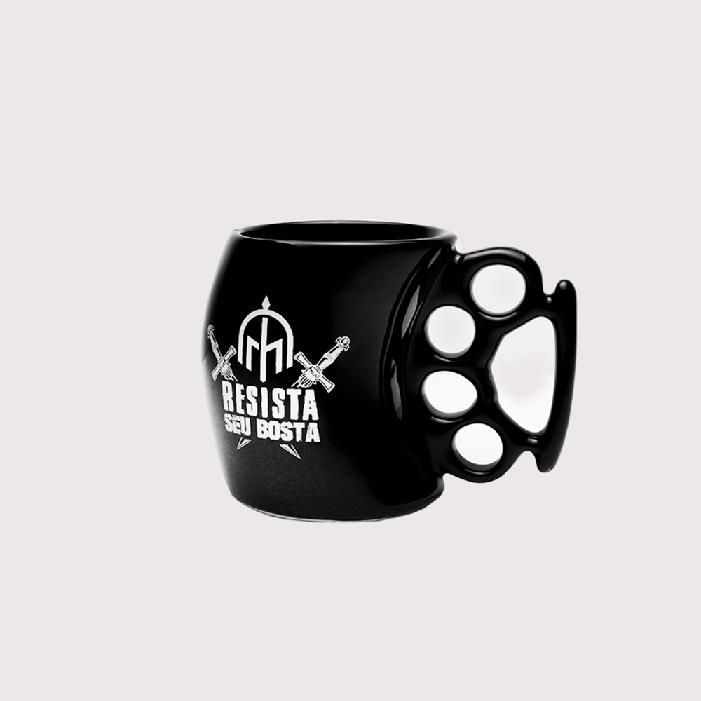 CANECA SOCO INGLÊS MACHONARIA - "RESISTA SEU BOSTA" (ESTAMPA BRANCA)